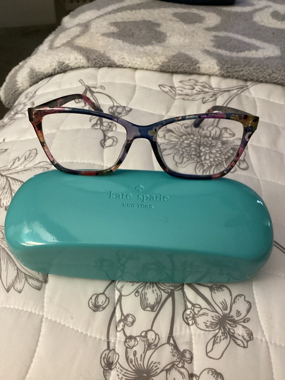 Kate Spade Multicolor Floral Tortoise Readers 1.00